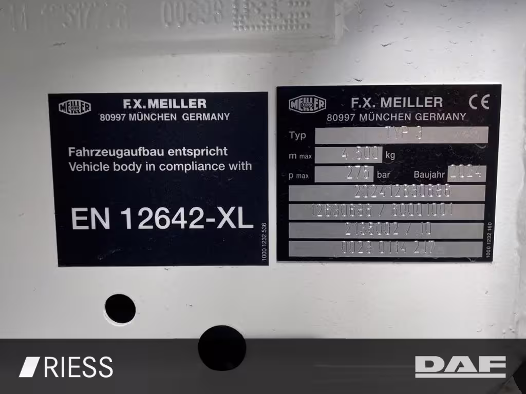 DAF XB 210 FA 7,49to Meiller DSK Typ 3 XB 210 FA 7,49 to Klima 2xAHK ANDERE - Bild 7