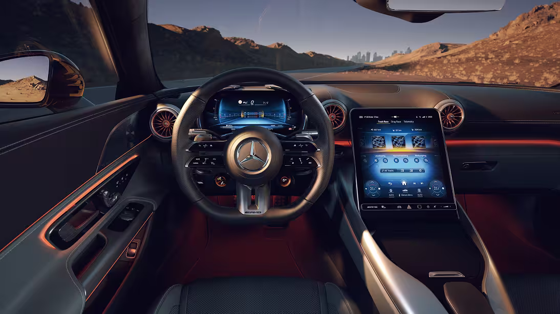 Mercedes Benz Interior Lenkrad und Cockpit