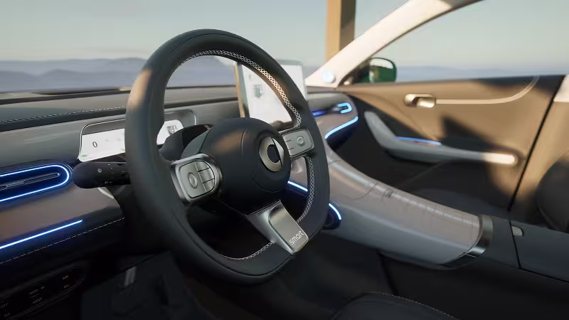 smart Innenraum Lenkrad