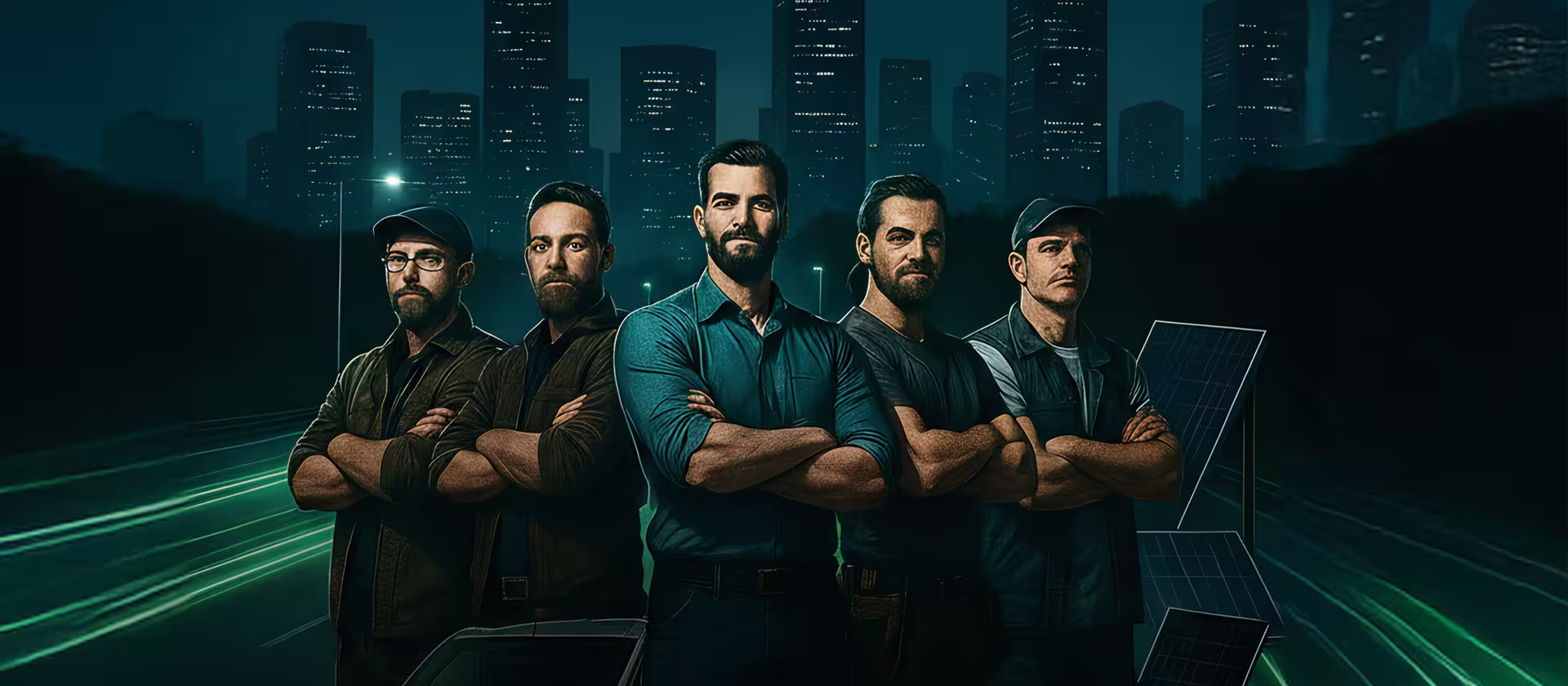 Voll unter Strom Event - Hero Bild mit Handwerker im Bild